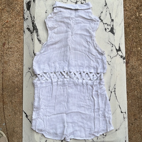 Lucia Couture White Tank Top - Picture 5 of 5